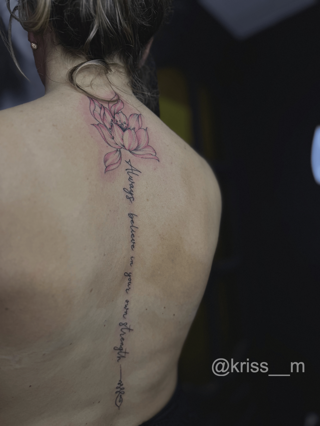 тату надпис, тату майстер kriss__m, Умань