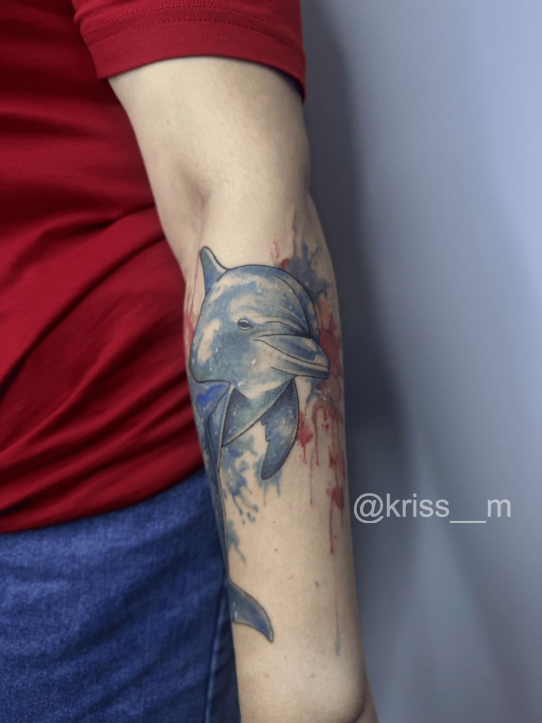 тату акварель, тату майстер kriss__m, Умань