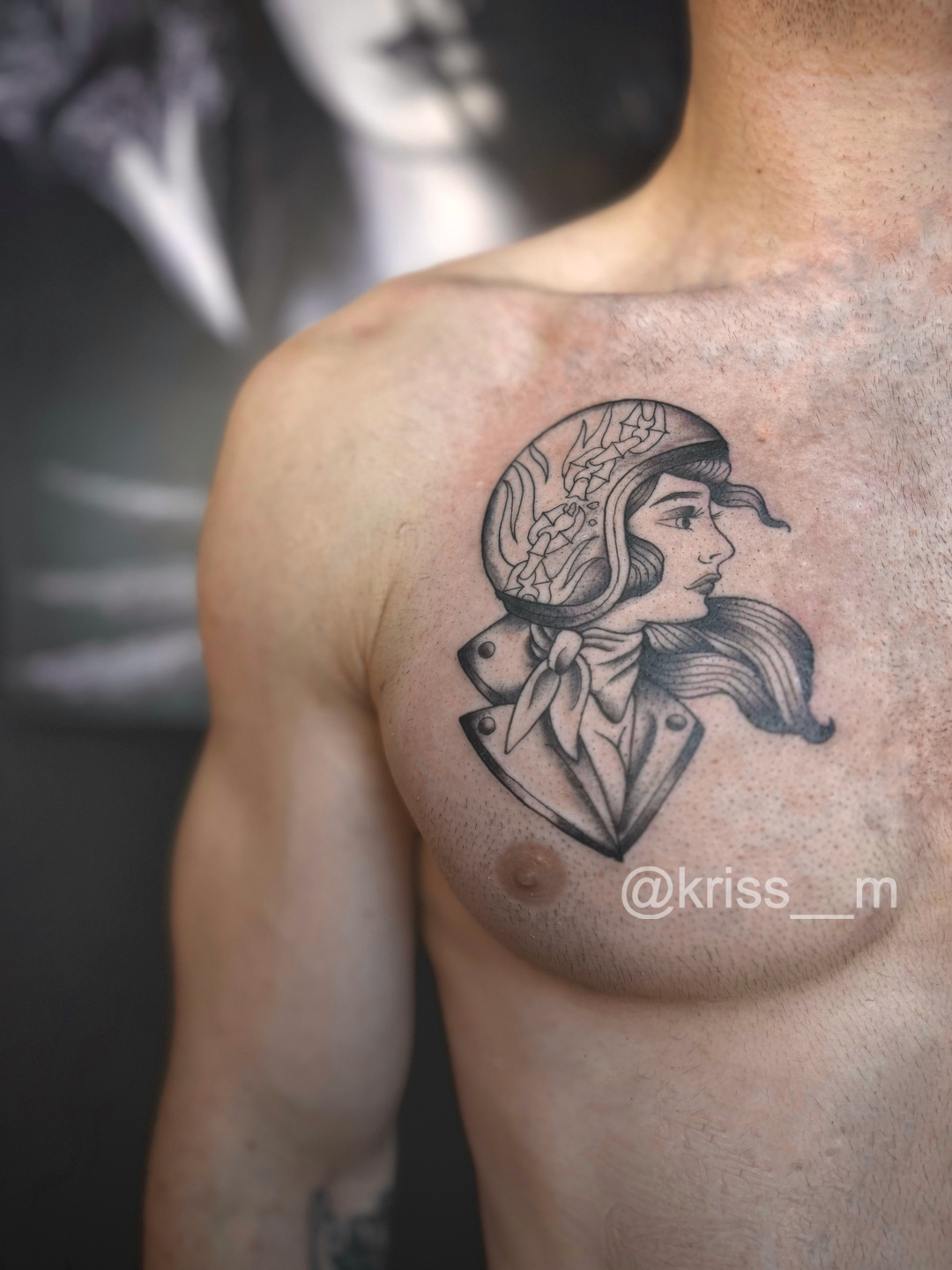 тату олд скул, тату майстер kriss__m, Умань