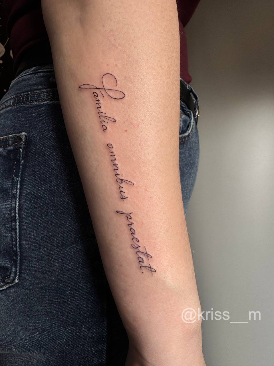 тату надпису, тату майстер kriss__m, Умань